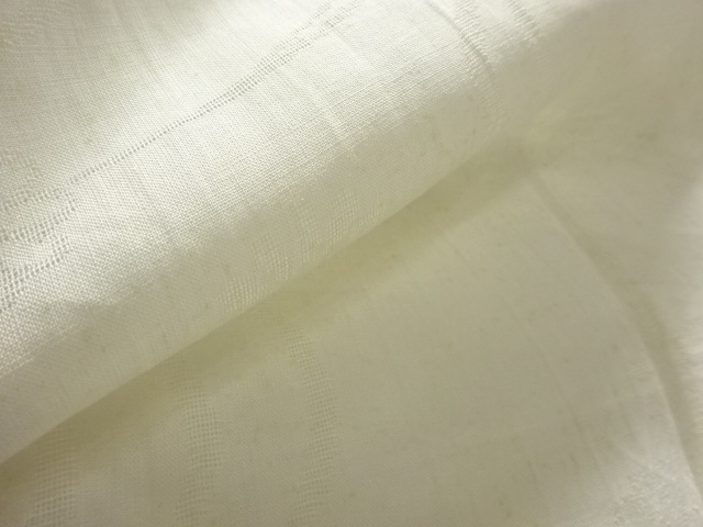  アンティーク　本麻すかし織流水に花模様長襦袢